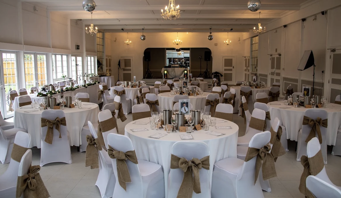 Club Langley Banqueting Hall prepared for a celebration